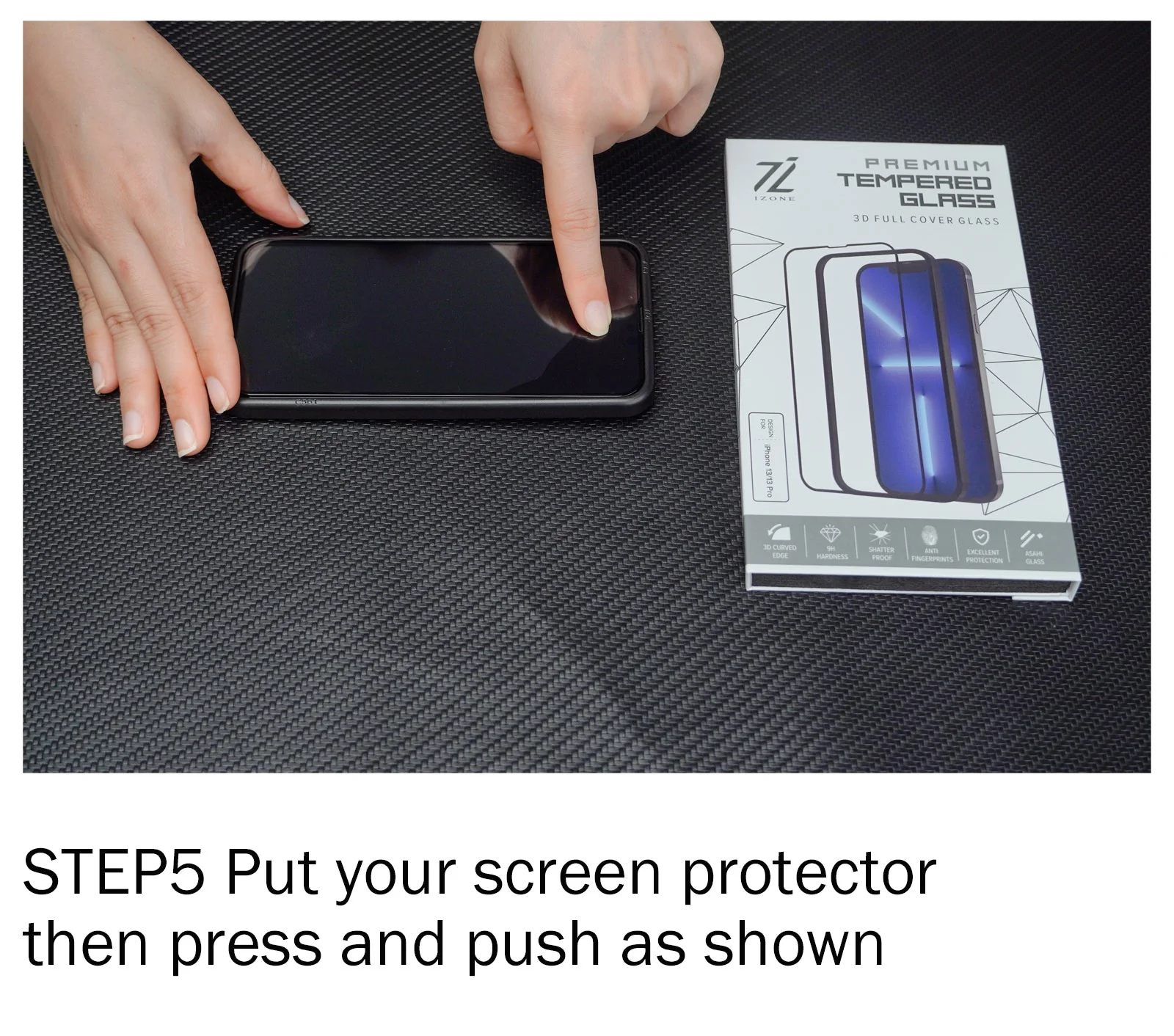 Apple iPhone Tempered Glass Screen Protector With Easy Installation Frame. - Image 10