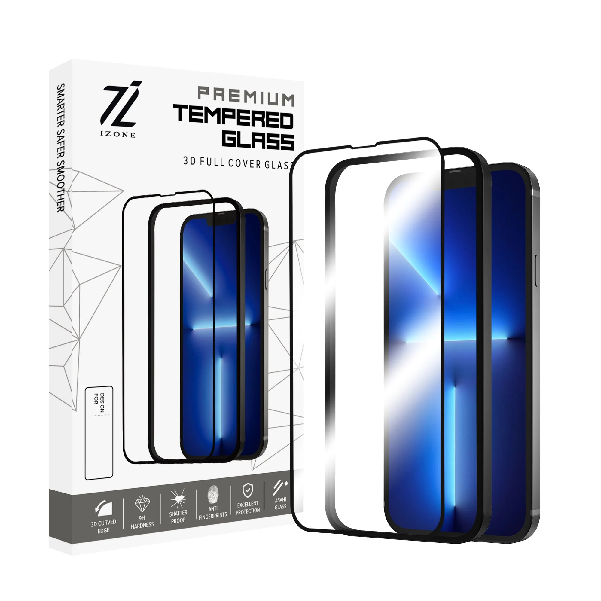 Apple iPhone Tempered Glass Screen Protector With Easy Installation Frame. - Image 3