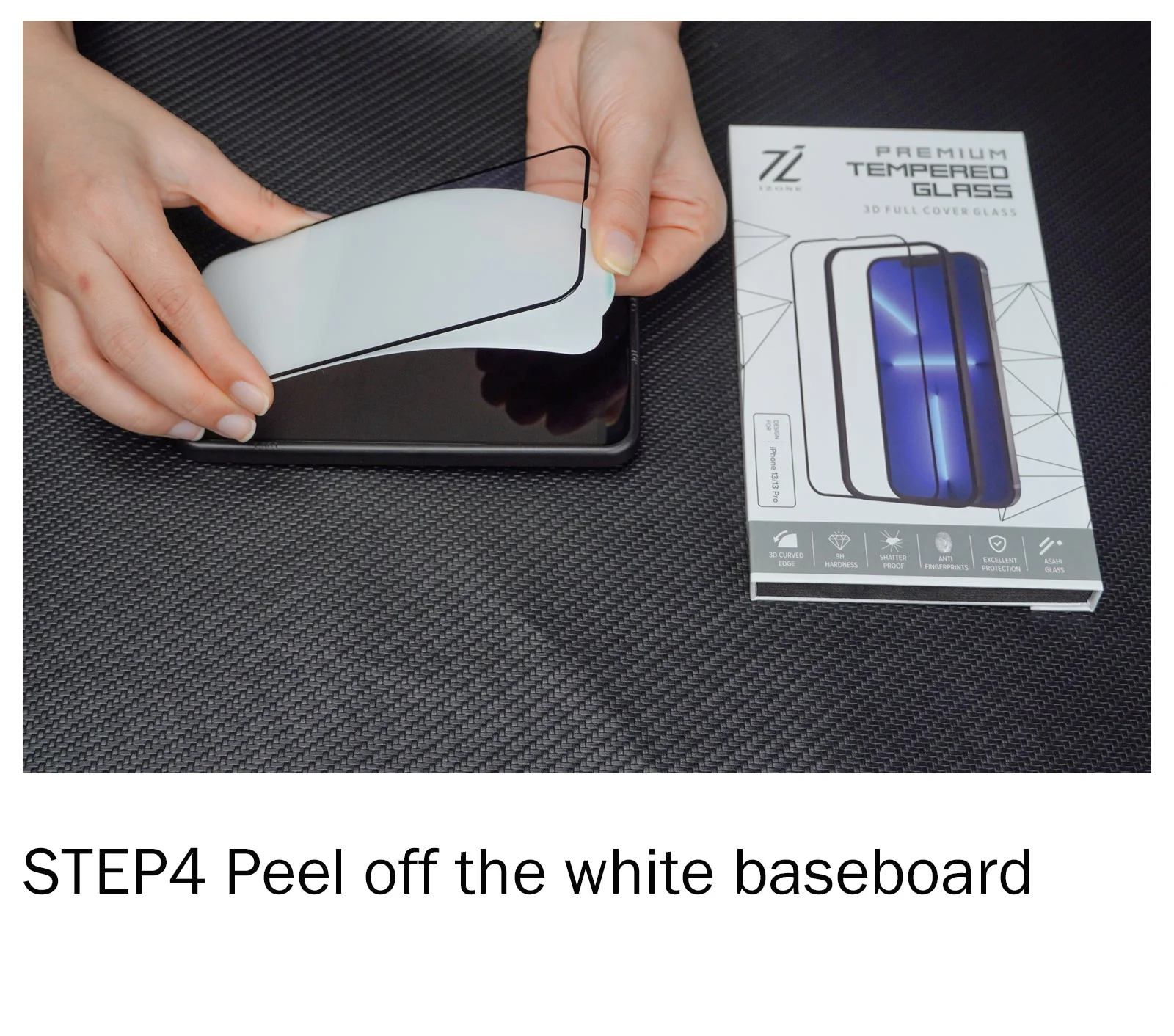 Apple iPhone Tempered Glass Screen Protector With Easy Installation Frame. - Image 9