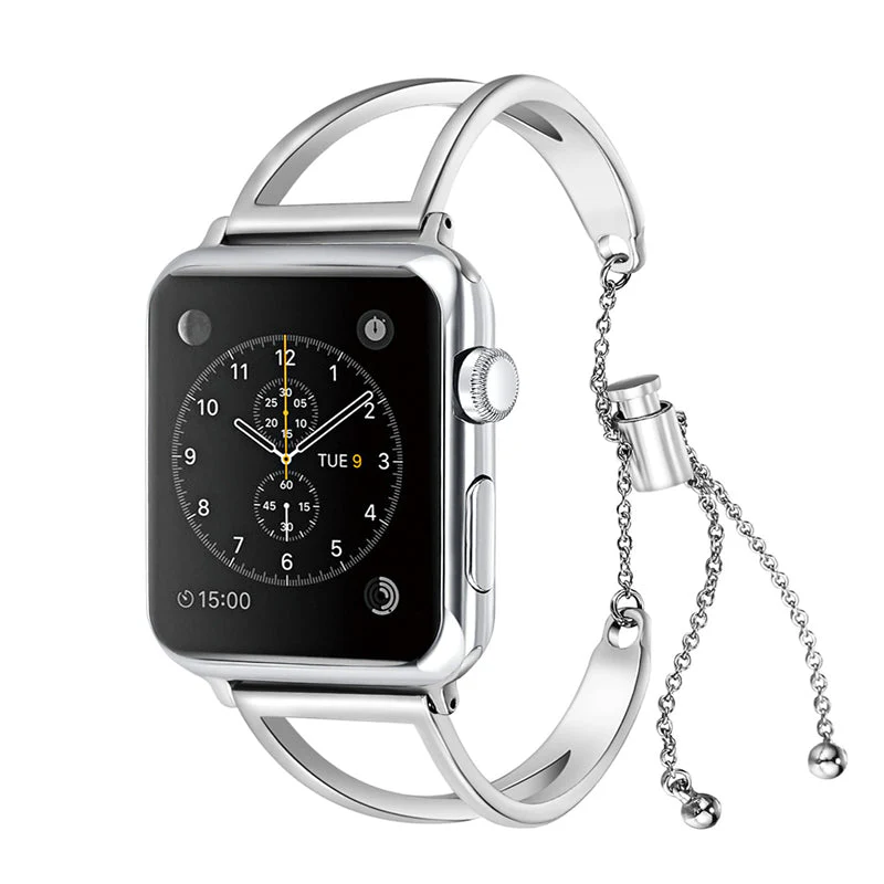 Apple Watch Chrome Plated Stainless Steel Strap. - Image 3