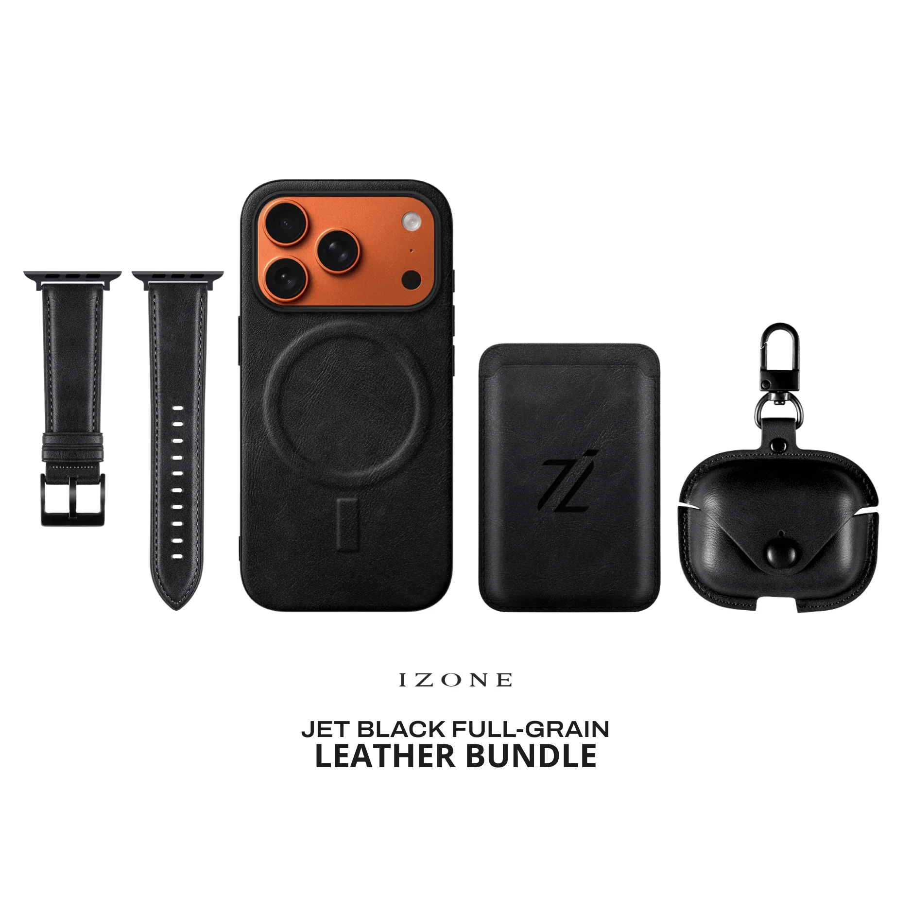 GIFT PACKAGE - IZONE Full Leather Set - JET BLACK - Image 6