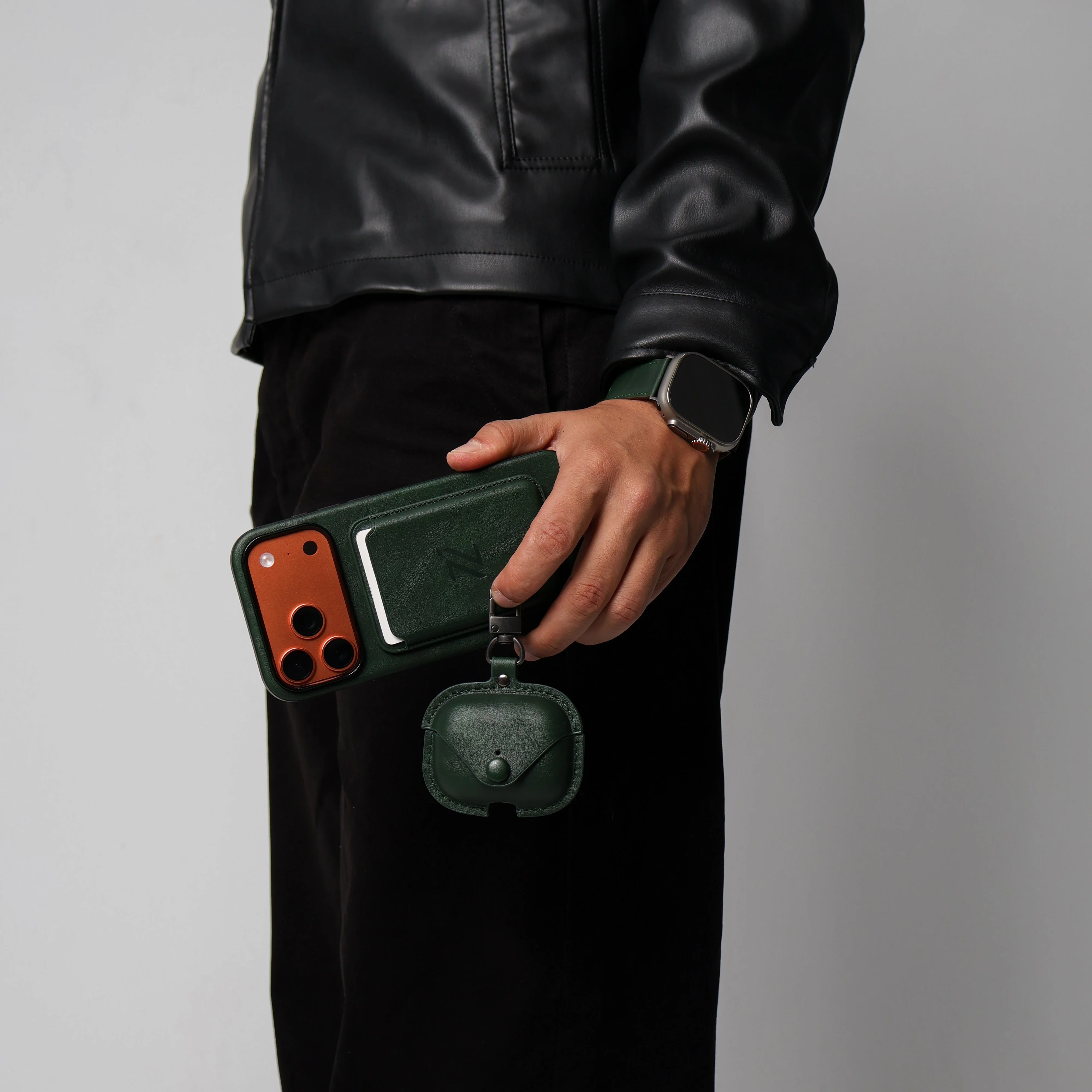 GIFT PACKAGE - IZONE Full Leather Set - OLIVE - Image 7