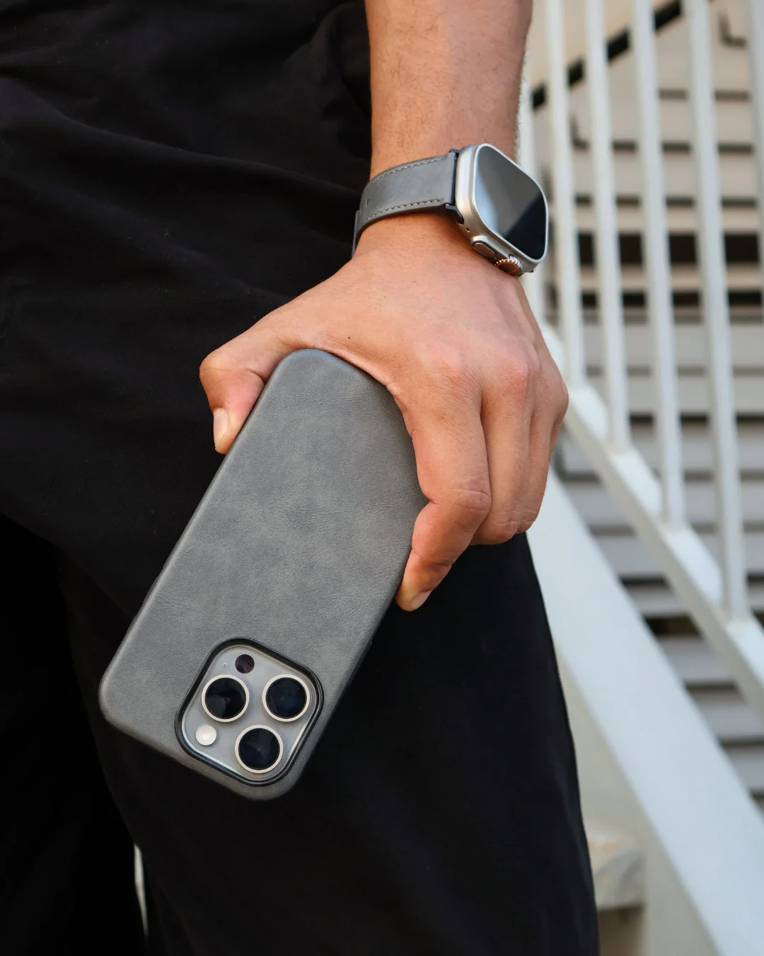 IZONE Slim Leather Case – Stone Grey - Image 8