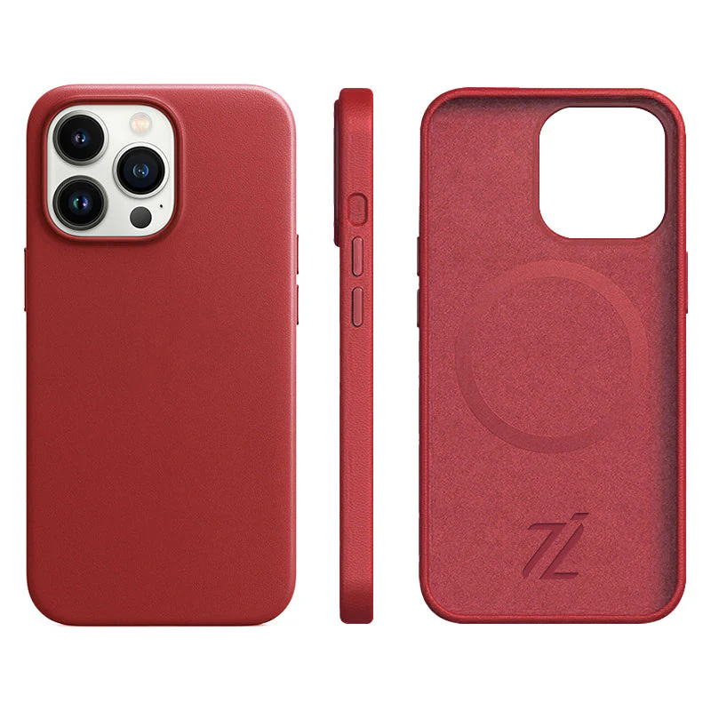 iPhone Smooth Leather Case Designed For MagSafe Chargers. - Image 5